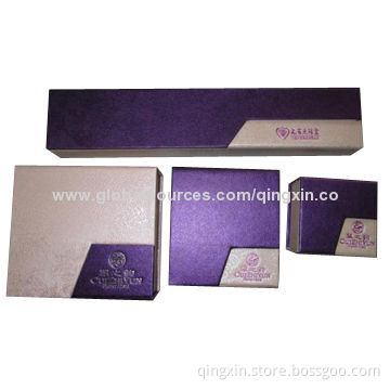 Jewelry Packing Boxes, Environment-friendly, Customized Sizes and Shapes Available, QXPA1671